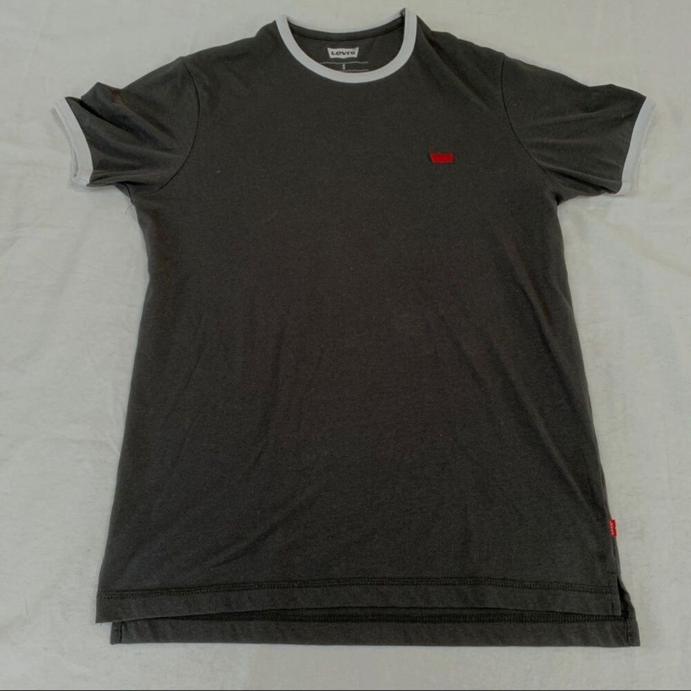Levi's Black and White Ringer Tee Size S